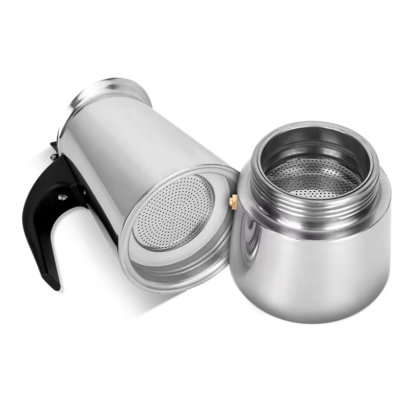 Cafetière Moka 2 Tasses en Acier Inoxydable