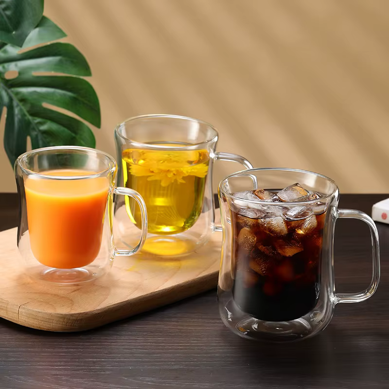 Tasse en verre à Double paroi 80/220/260/360ML