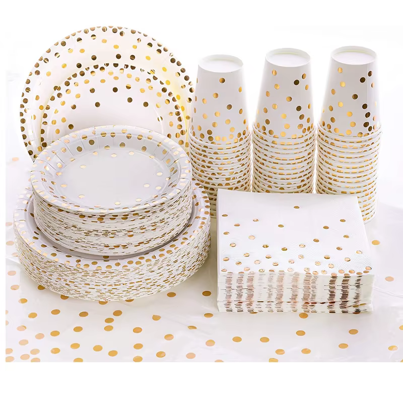 Assiettes en papier jetables