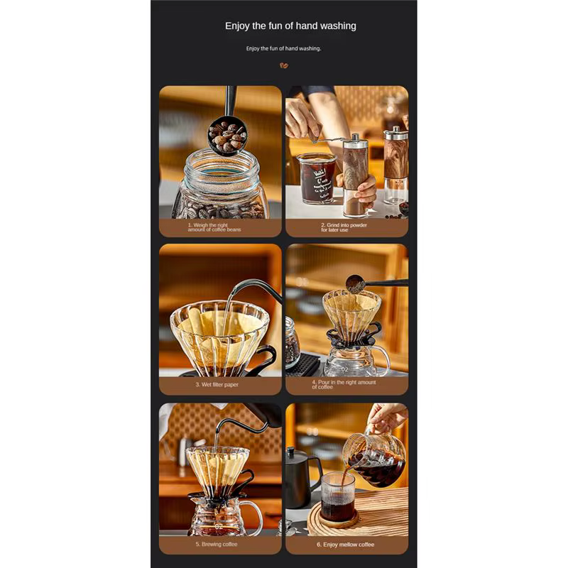 Ensemble de café infusé à la main accessoires
