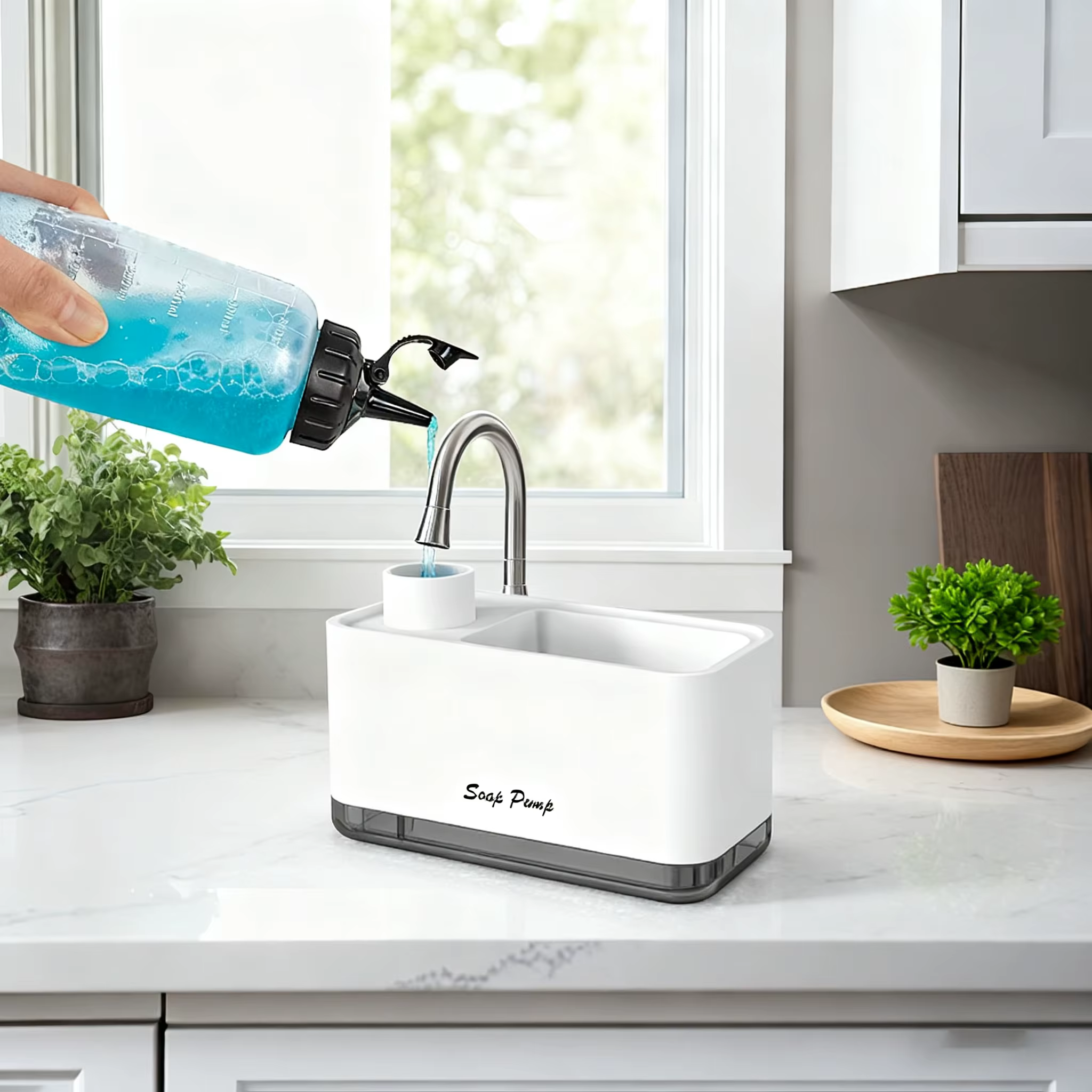 Distributeur de savon à vaisselle pour cuisine