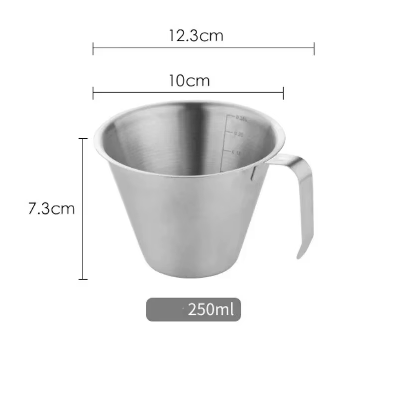 Tasse à mesurer à café en acier inoxydable 100/250ml