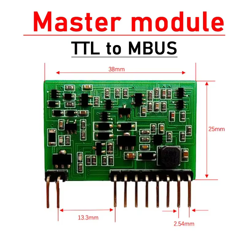 TTL à MBUS Master SnashConverter Communication UART Serial Prot M-BUS Hôte Smart Control Électricité Massage Chaleur Compteur d'eau