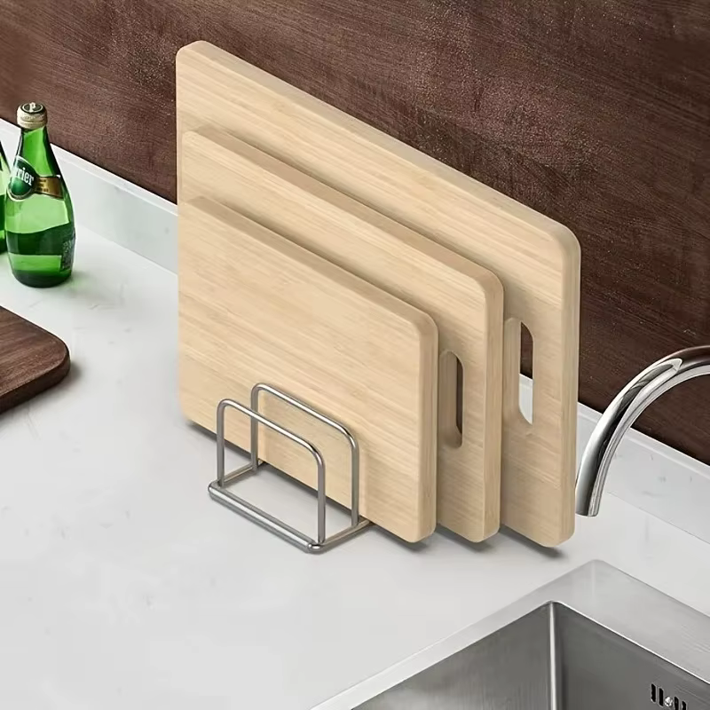 Support de rangement pour planches à découper en acier inoxydable pour cuisine
