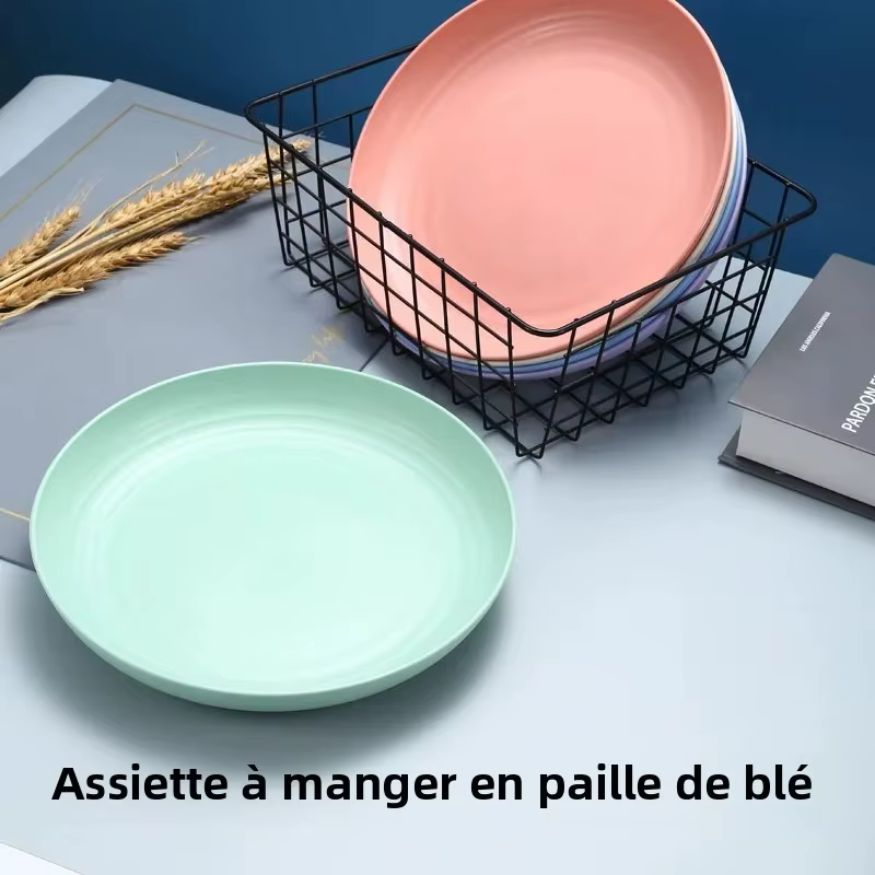 Assiette nordique en paille de blé