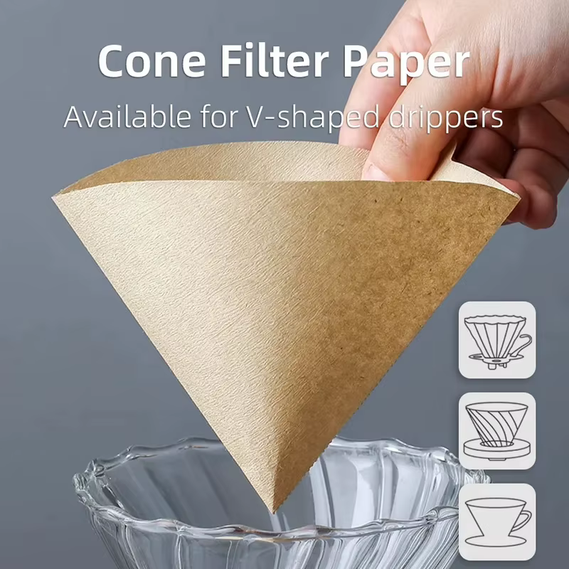 Filtre à cône en pâte de bois 01