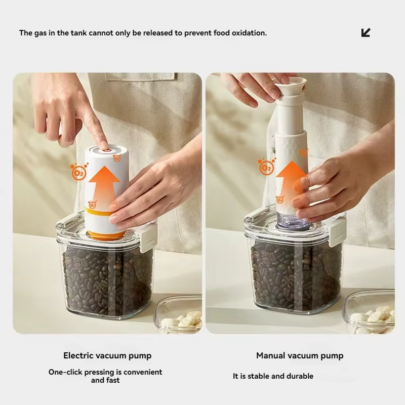 Récipient scellé sous vide pour grains de café électriques