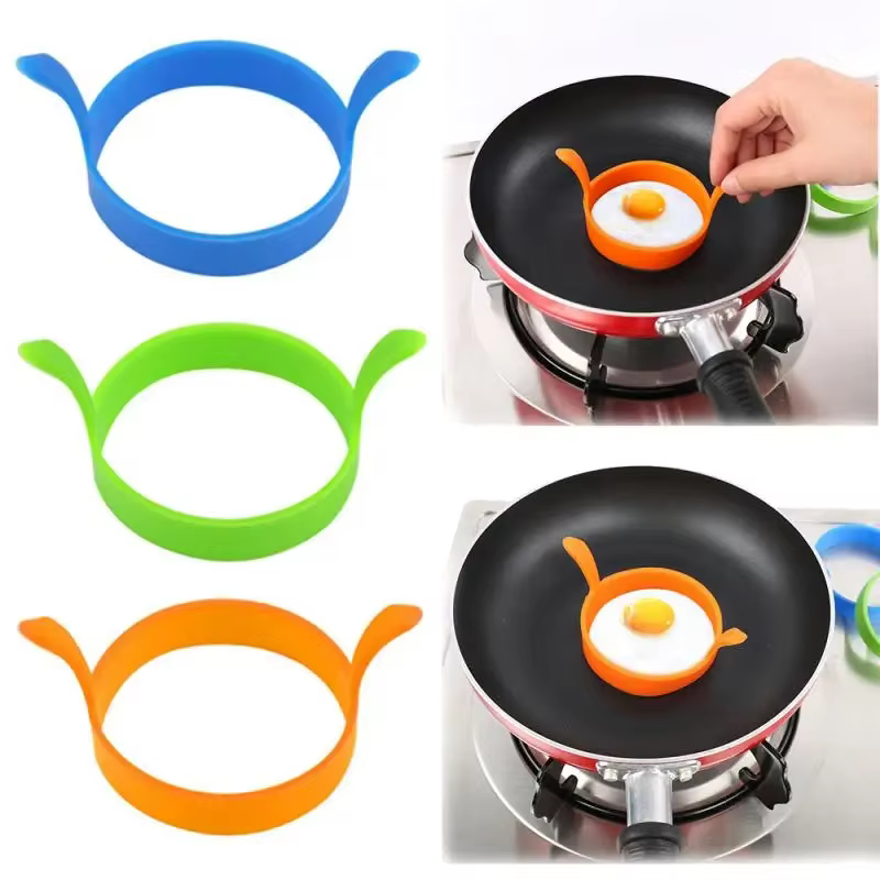 3 pièces petit déjeuner Omelette anneau oeuf frit moule de qualité alimentaire Silicone
