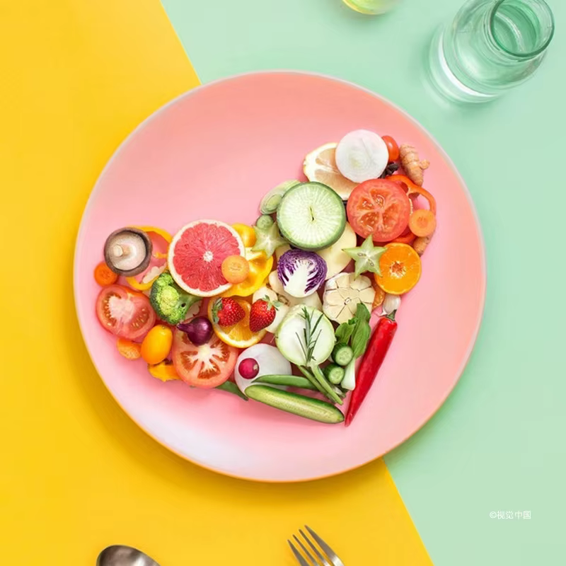 Assiettes rose mat de 4 tailles