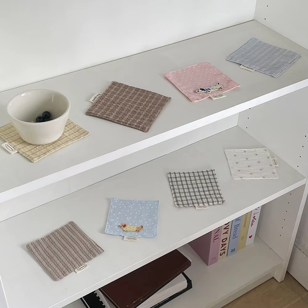 Dessous de verre en coton fait à la main de Style coréen