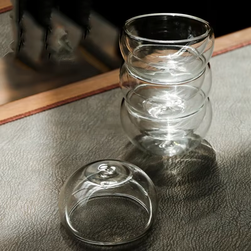 Ensemble de tasses à thé en verre Double couche