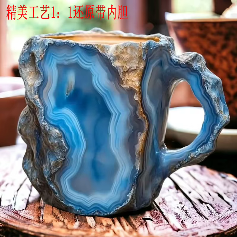 Tasses à café en cristal minéral à la mode