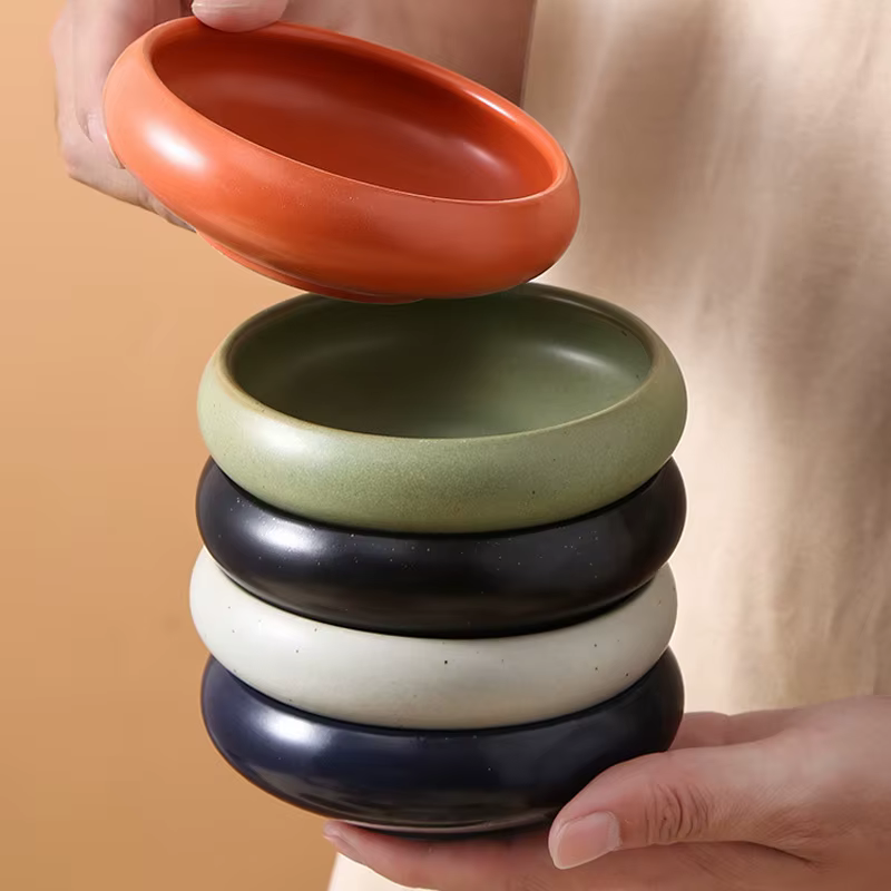 Bol à Dessert en céramique de couleur unie