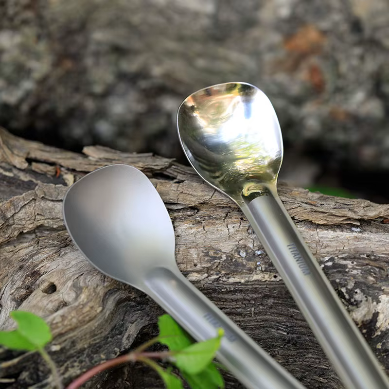 Tiartisan – cuillère Spork à Long manche en titane