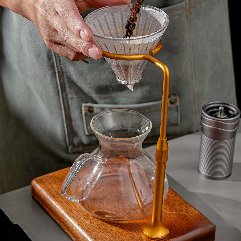 Support de brassage à café adapté à la tasse filtrante en forme de V