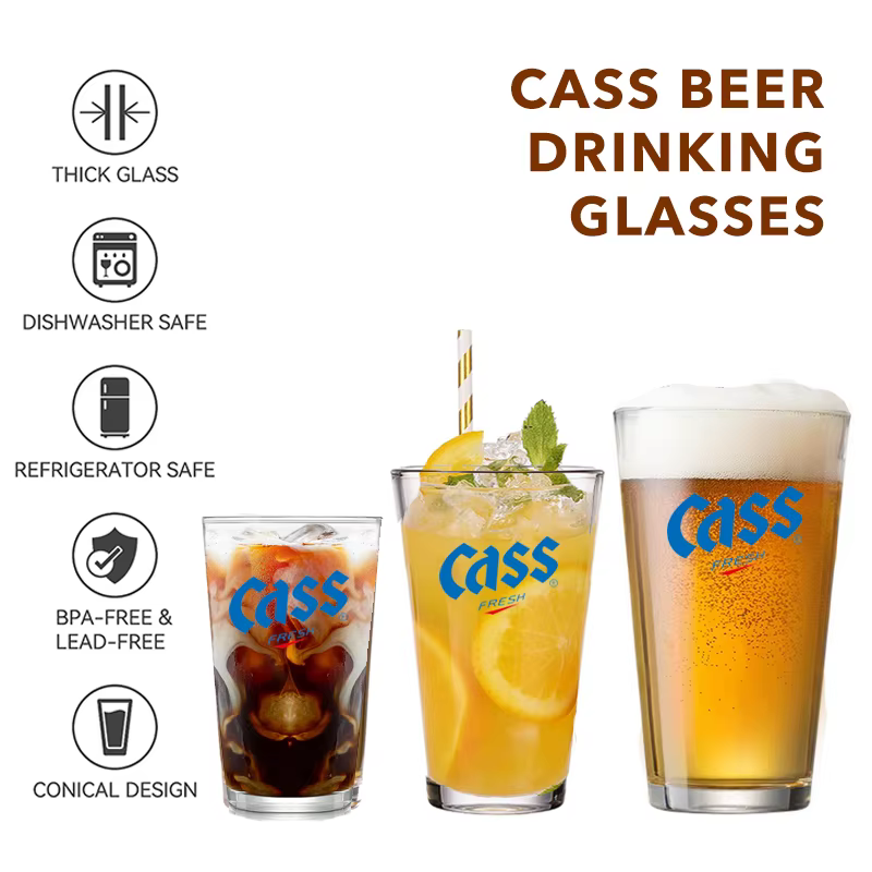 Cass-Verres à bière, verres à eau