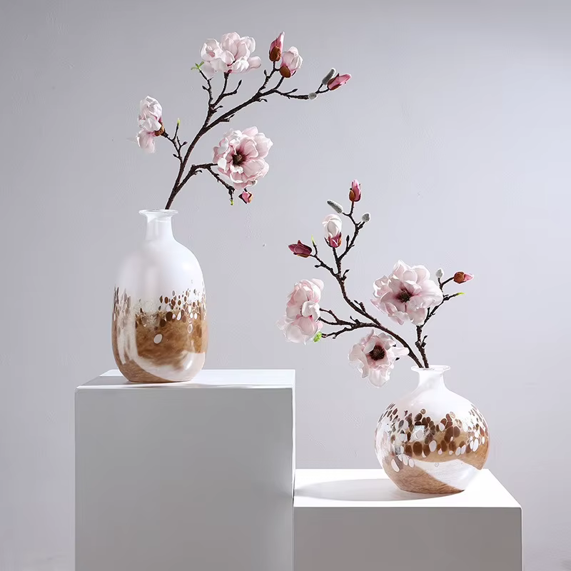 Vase en verre géométrique à bulles dégradées, bouteille en verre pour hydroponie, terrarium, vases à fleurs, pot de fleurs, accessoires de décoration pour la maison