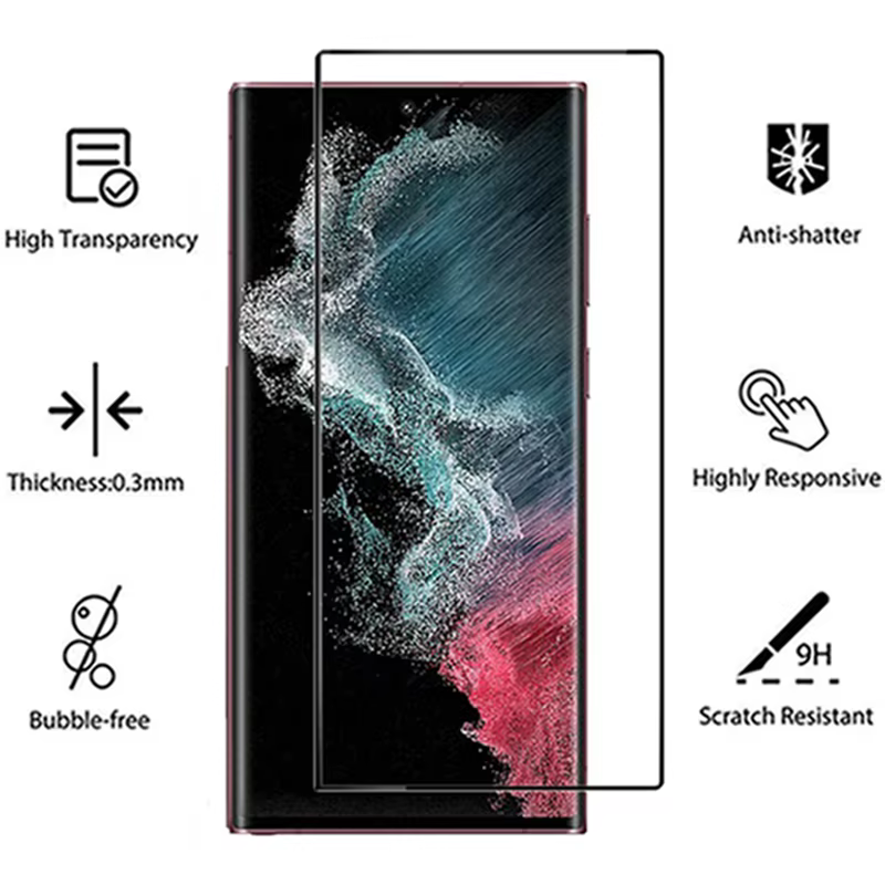 Protecteur d'écran en verre pour Samsung Galaxy, plein écran, verre de protection, Guatemala, S23, S23 Plus Ultra, S23 Ultra