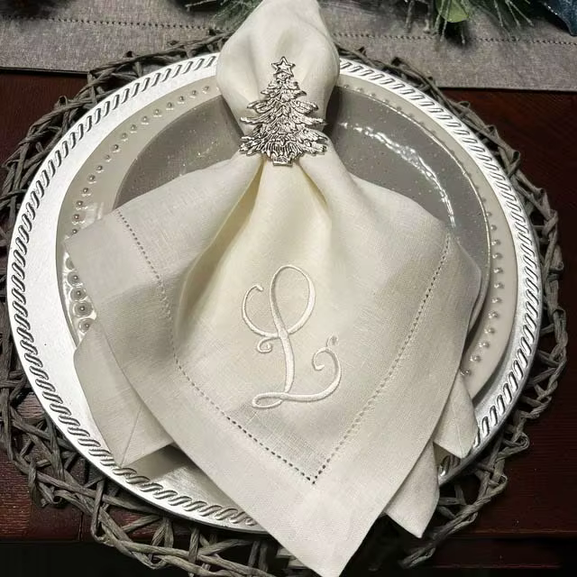 Ensemble de serviettes de table avec logo personnalisable de qualité supérieure
