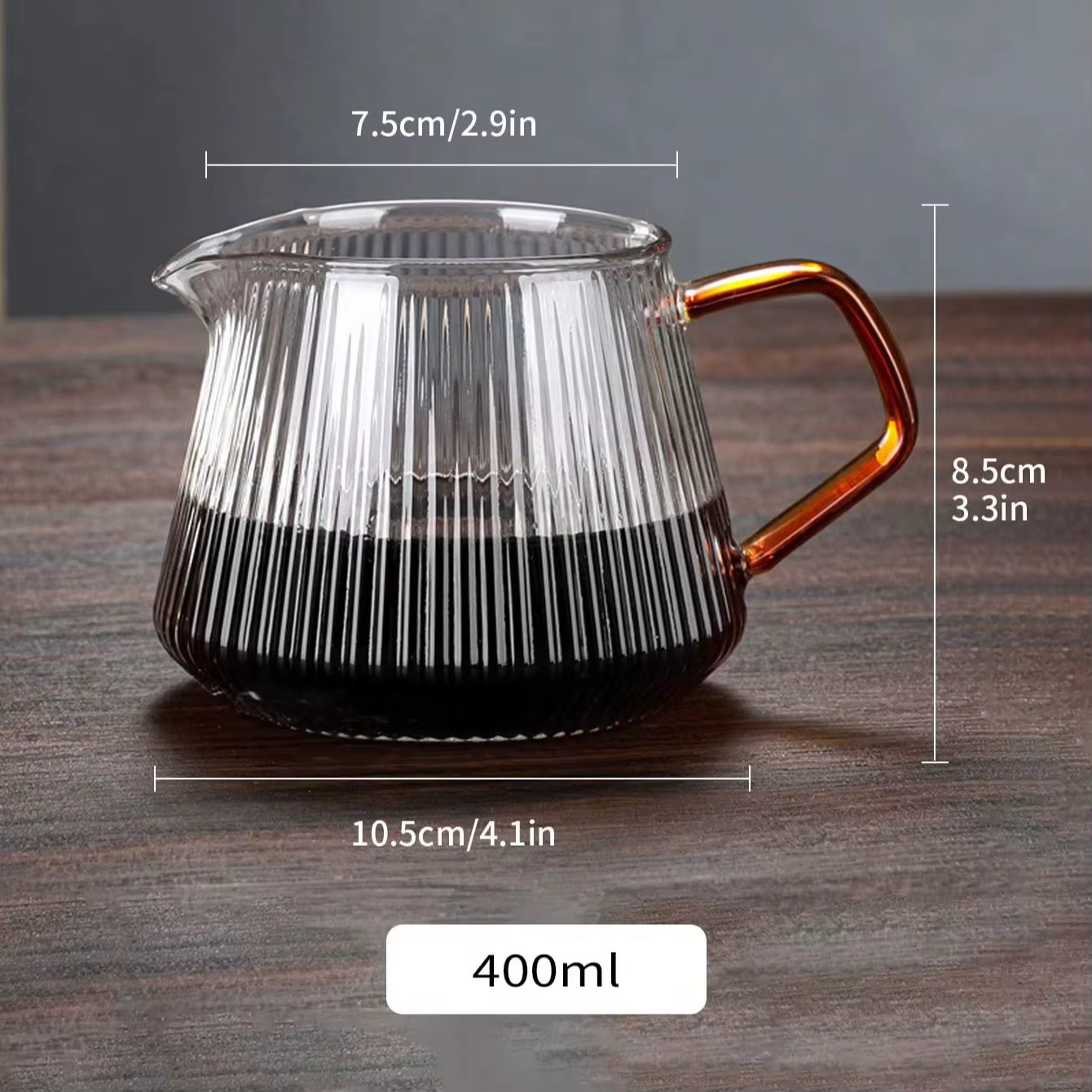 Leeseph-Serveur de café en verre pour verser sur le café et le thé