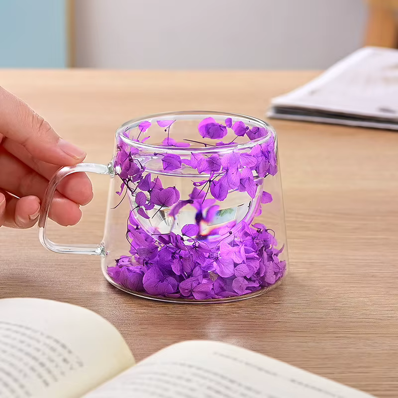 Tasse en verre à Double paroi de 200ml
