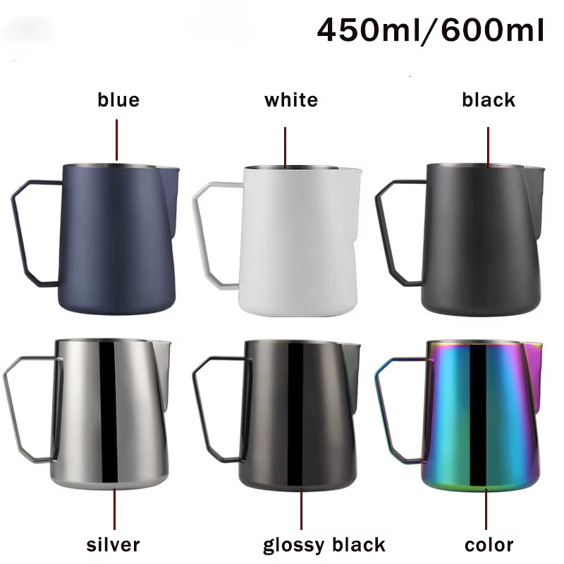 Tasse à café latte art 450ml/600ml en acier inoxydable 304