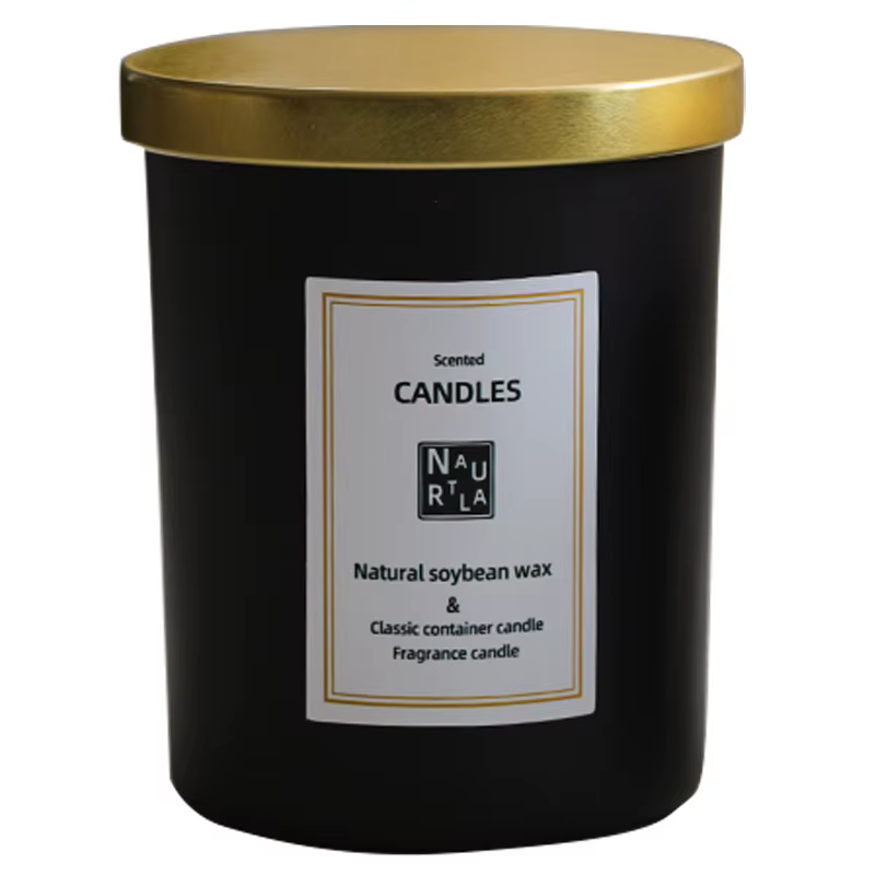 Bougeoirs en verre avec supports d'aromathérapie en métal