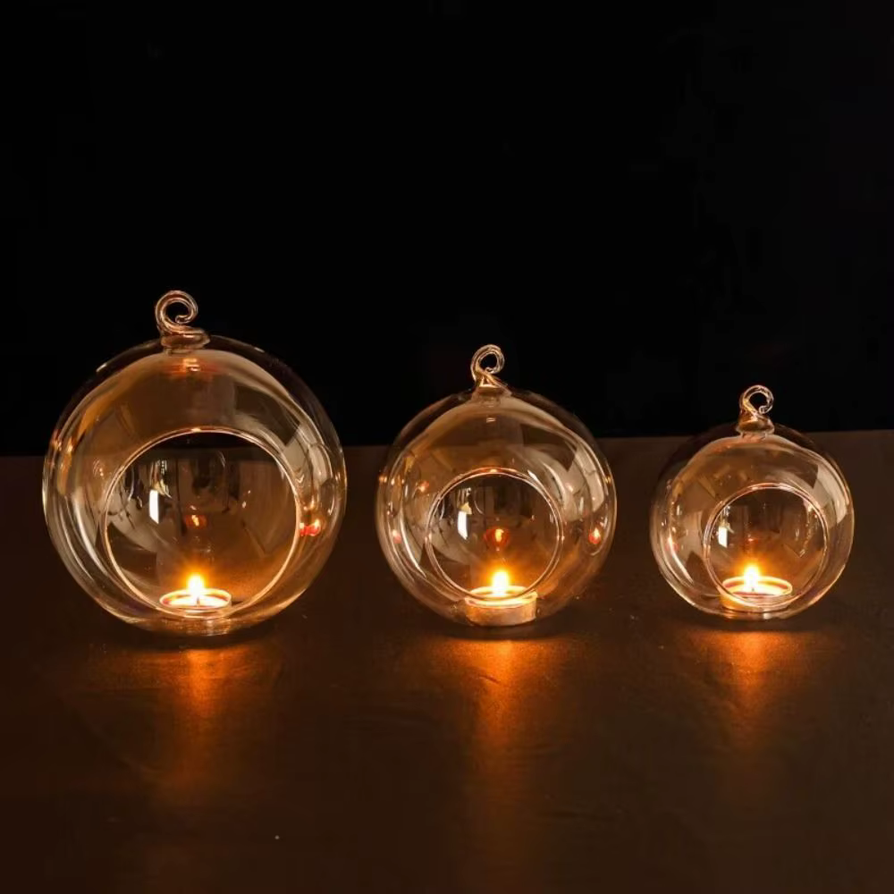 Conteneur de Bougie en Boule Creuse Résistante à la Chaleur