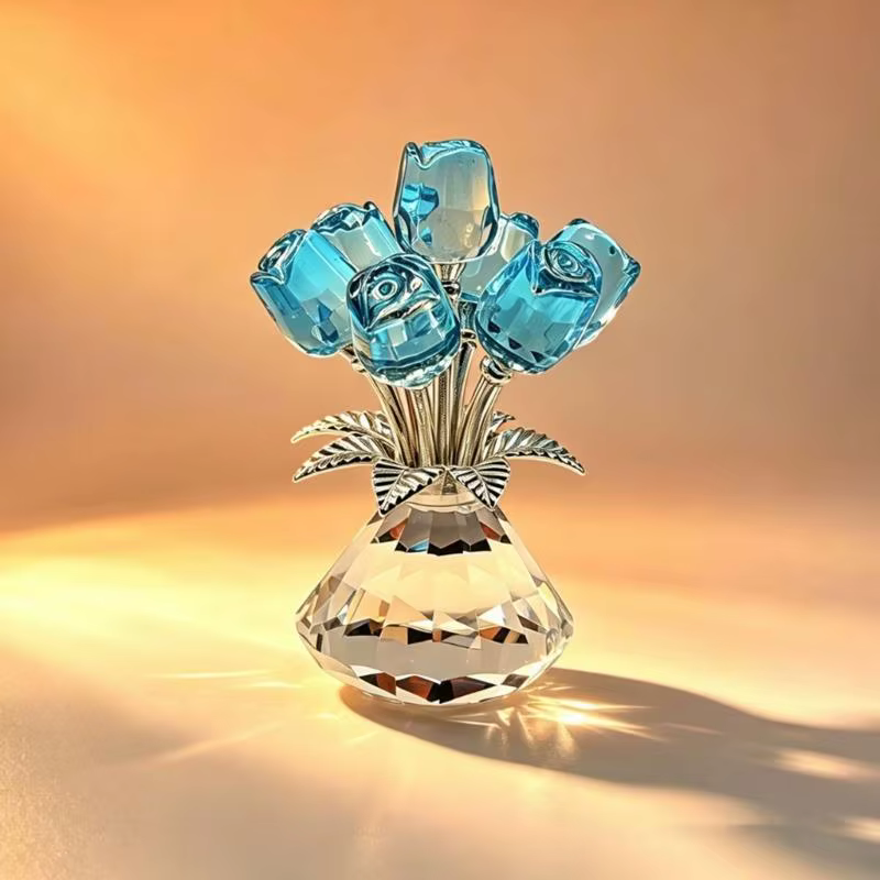 Figurines roses en colorées