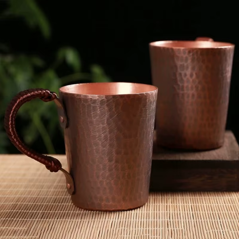 Tasse à café Vintage en cuivre pur