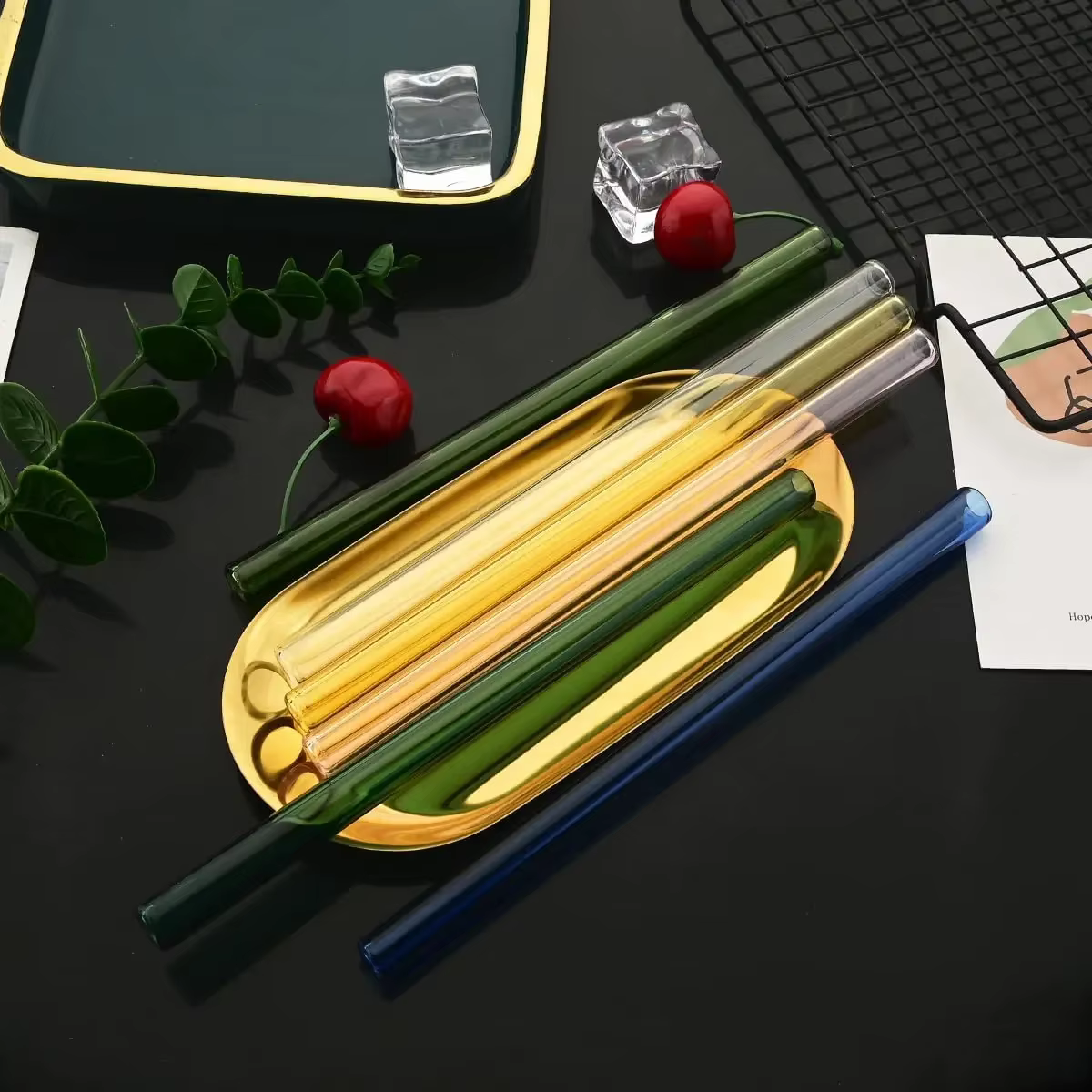 Pailles en verre à haute teneur en borosilicate