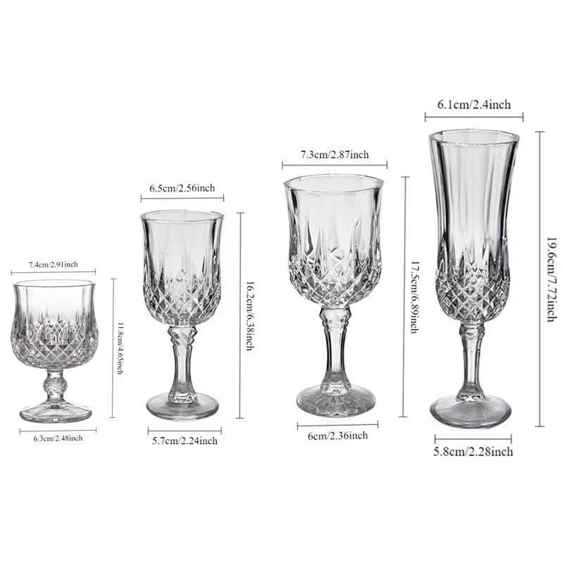 Verre à vin étranger, ustensiles à vin
