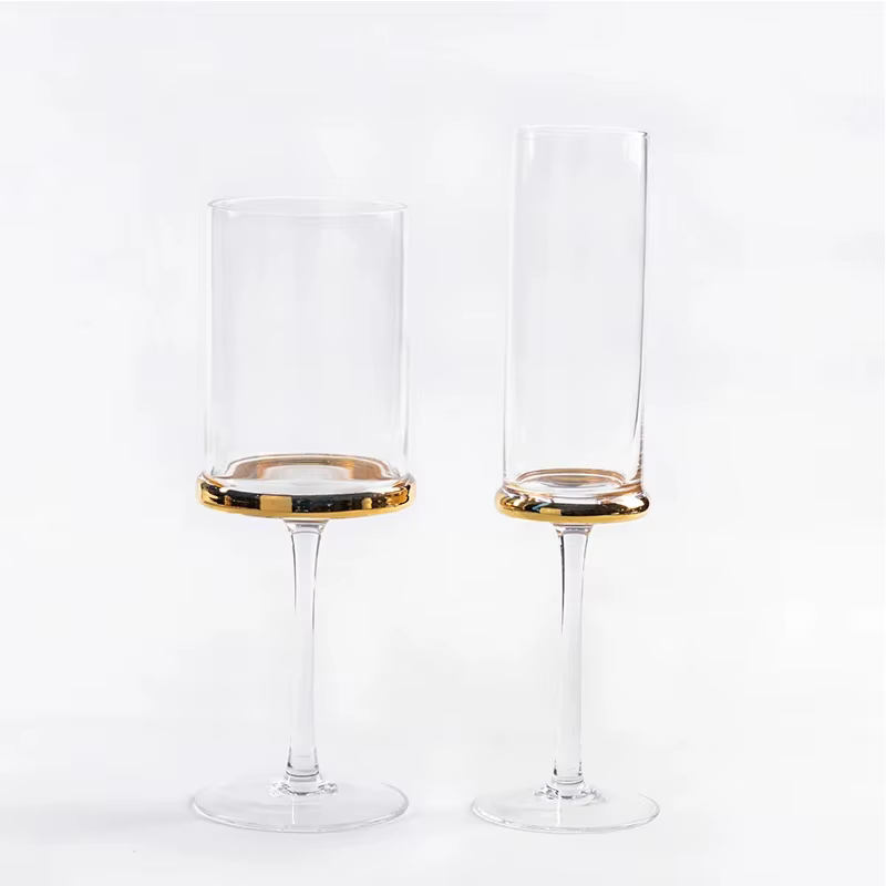 Verre à vin galvanisé gris fumé nordique