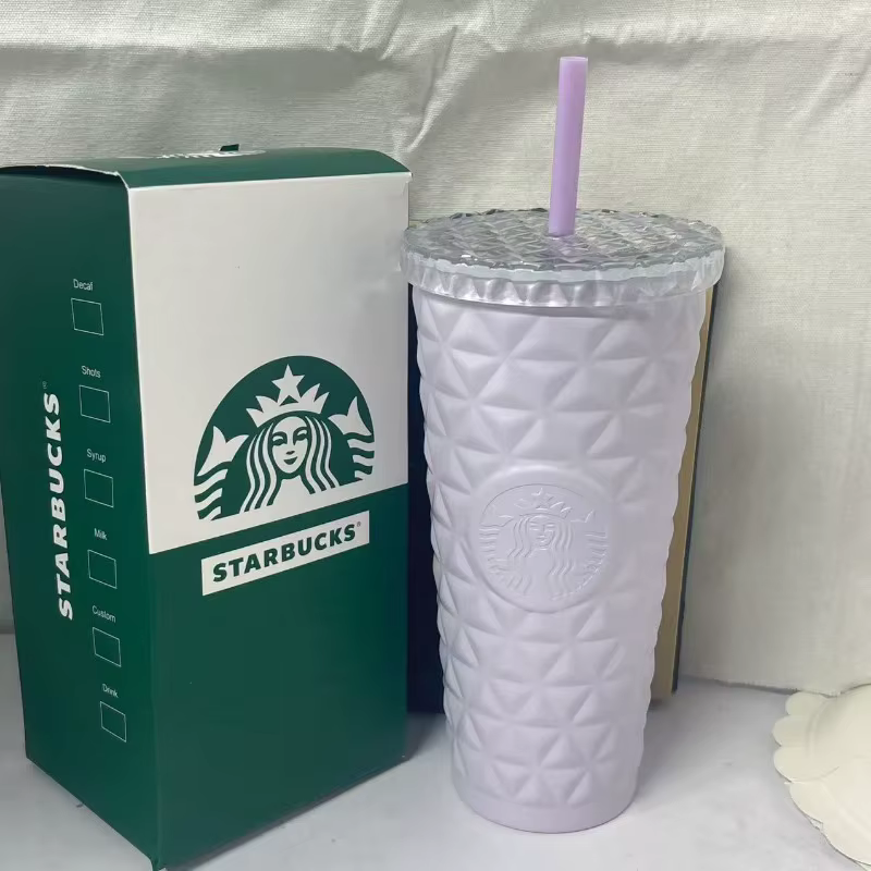 Gobelet Starbucks 500 ml Motif Diamant Lavande Rêveuse