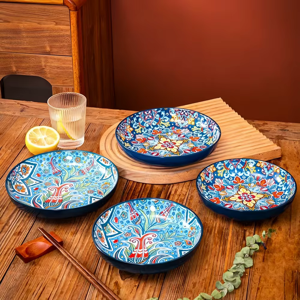 Assiette en céramique bohème