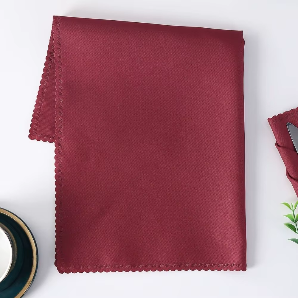 Serviettes de Table en Satin lavables et réutilisables
