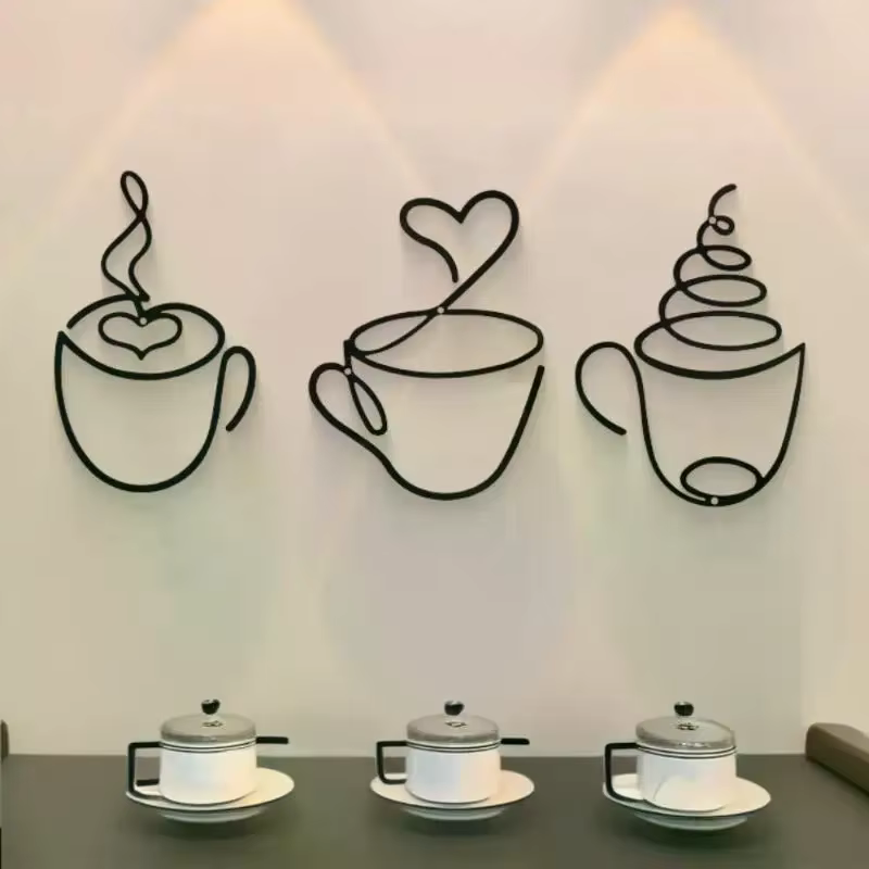Tentures murales créatives pour café