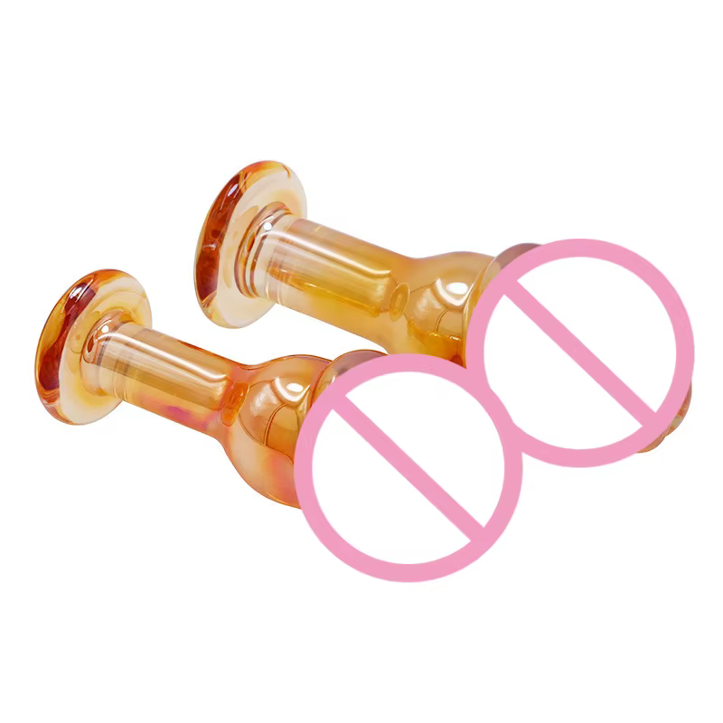Godemiché en verre de cristal en forme de pénis réaliste, perles en verre, point G, Plug Anal, jouets sexuels érotiques pour femmes, Couples, jeux pour adultes