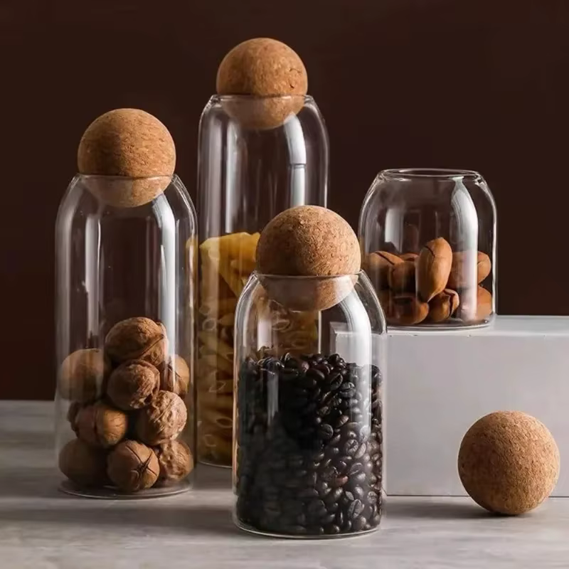 Pot de rangement en verre