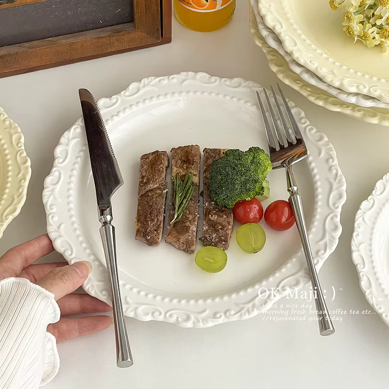Assiette à manger en Relief haut de gamme