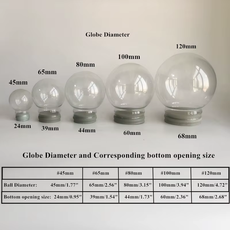 Cadeau promotionnel, globe à neige en verre vide à faire soi-même