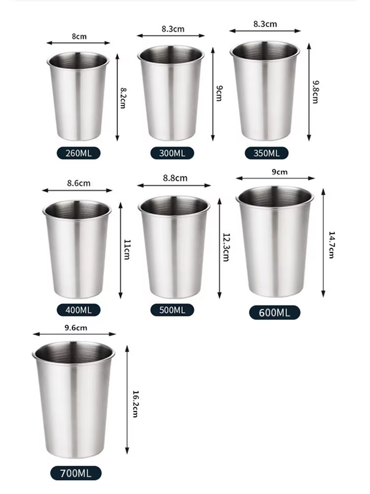 Verre à bière 500ml/600ml/700ml