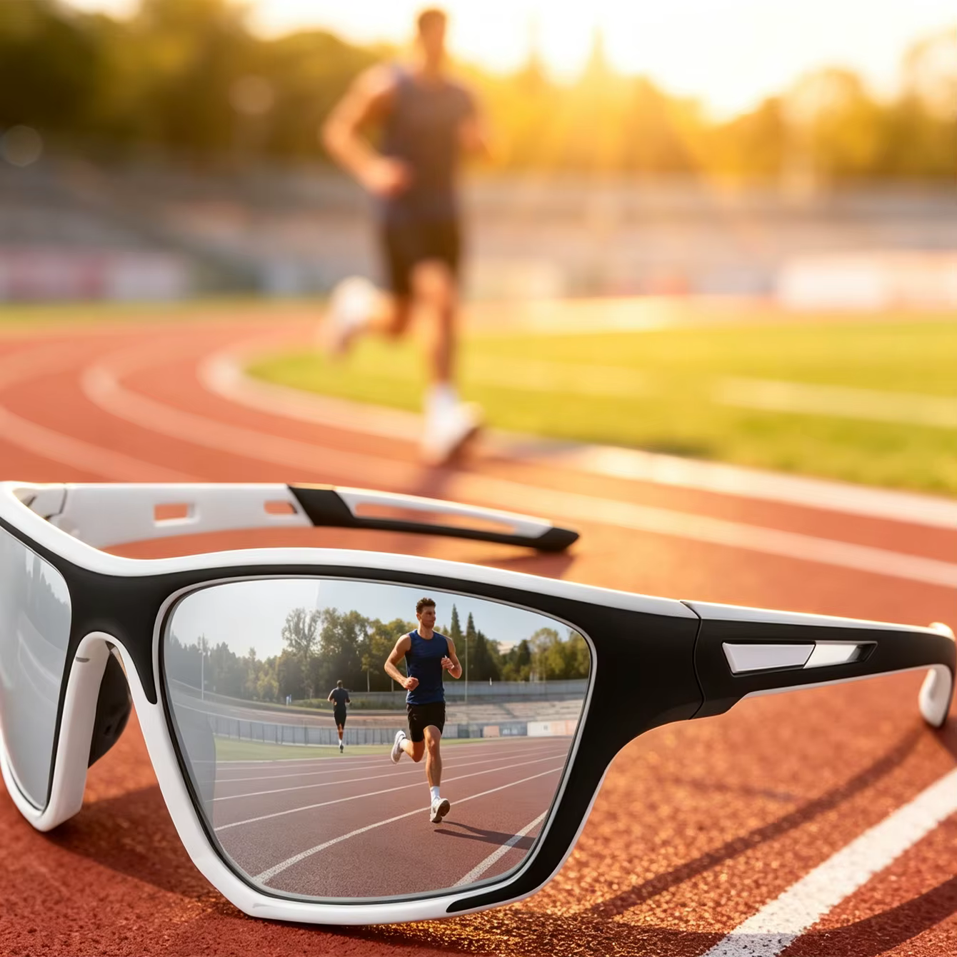 Lunettes de soleil photochromiques pour hommes et femmes, verres ovales tendance, monture intégrale, pour la pêche, la conduite, le cyclisme et la course à pied