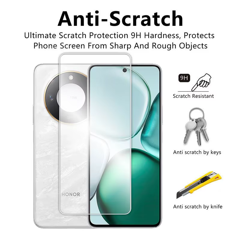 Film protecteur d'écran HD transparent 6.8 pouces, verre intelligent pour Honor X9c X9c