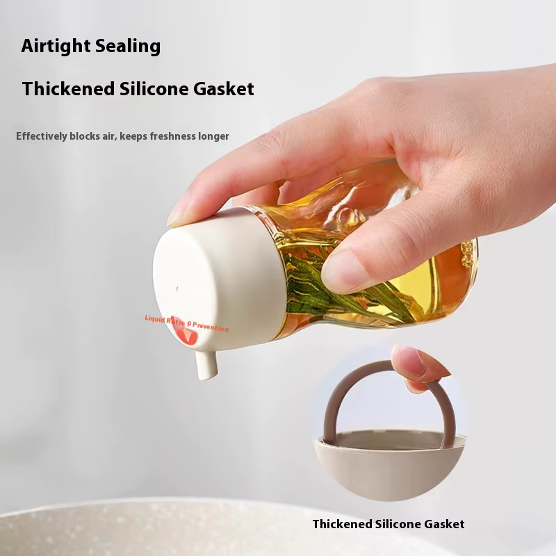 Distributeur d'huile en verre quantitatif