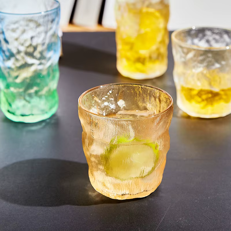 Verre à motif glacier pour ménage