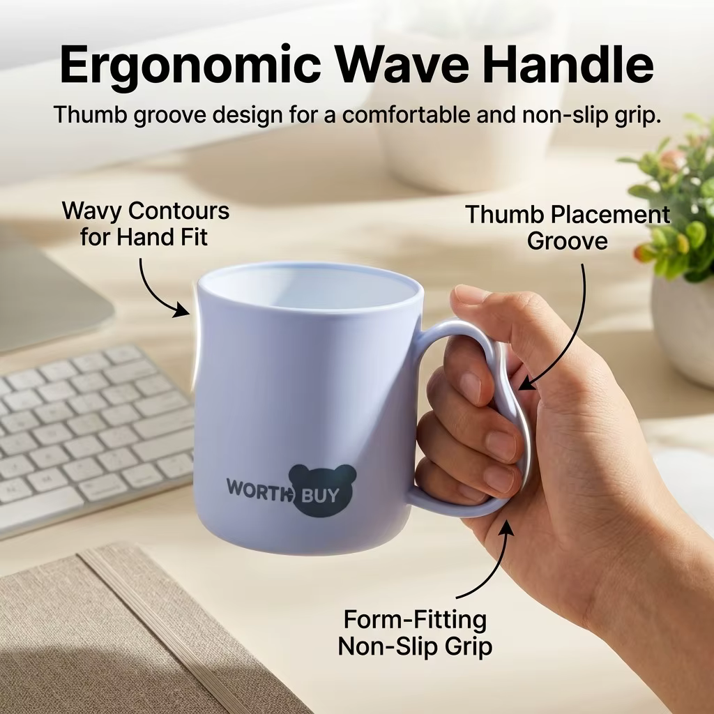 Tasse à café incassable en plastique