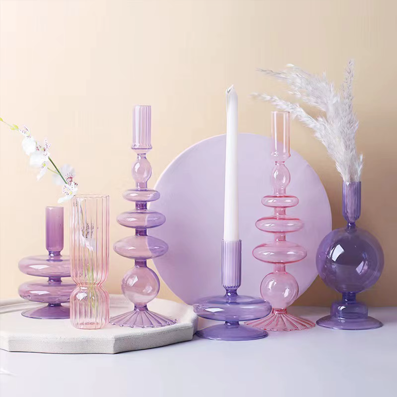 Vase en verre pour centre de table