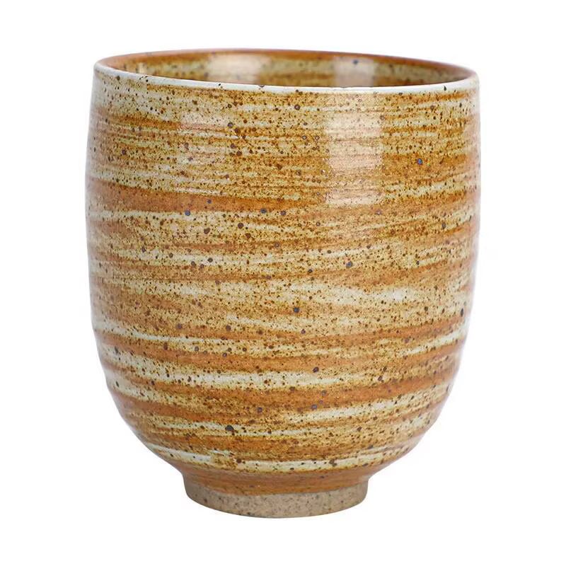 Tasse à café en poterie artisanale émaillée à la main