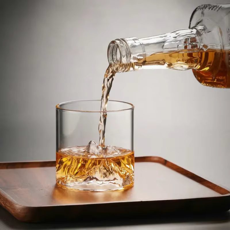 Tasse d'eau en verre polyvalente Transparent 180/300ML